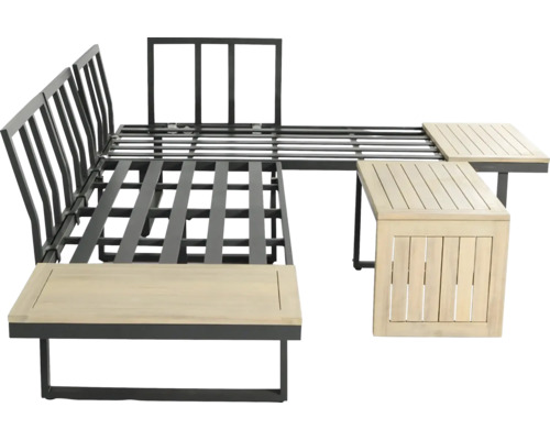 Gartensofa-Gestell mit Tischplatten