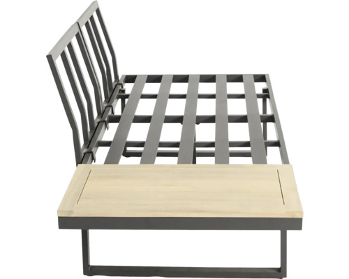 Gartenbank mit Gestell und Holzauflage