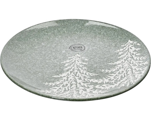 Assiette avec motif de sapin de Noël