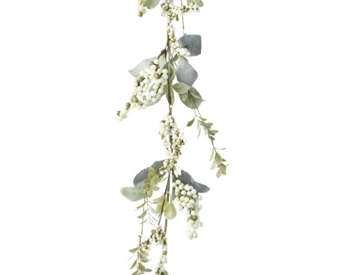 Branche décorative Everlands vert blanc