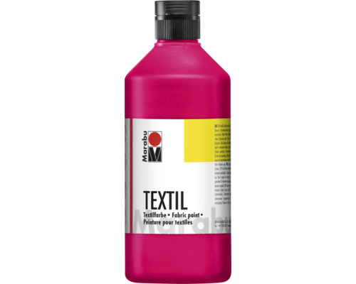 Marabu Textilfarbe kirschrot 031 500 ml Marabu Textilfarbe in einer Kunststoffflasche