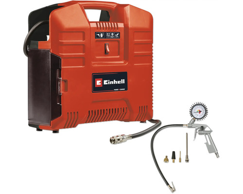 Coffret compresseur sans fil Einhell Power X-Change TE-AC 2x18V 36/8 Li OF kit, sans batterie ni chargeur