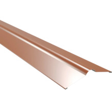 PRECIT Firstblech flach für Trapezblech kupferbraun RAL 8004 1000 mm x 140 mm x 140 mm x 0,5 mm