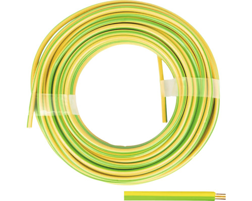 Aderleitung H07 V-U 1G10 mm² 10 m grün/gelb