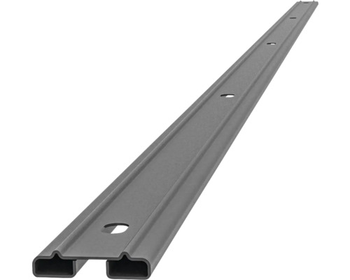 Barre profilée Multi 163 cm, anthracite Rail de guidage simple avec trous de fixation