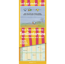 Familienkalender 2025 mit Cartoons von A. Holzach und Platz für Termine