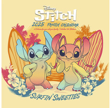 Disney Stitch Familienkalender 2025 mit sechs Spalten
