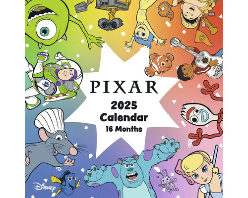 Calendrier mural Disney Pixar 2025 30x30 cm