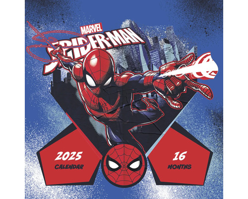 Calendrier mural Marvel Spider-Man 2025 30x30 cm