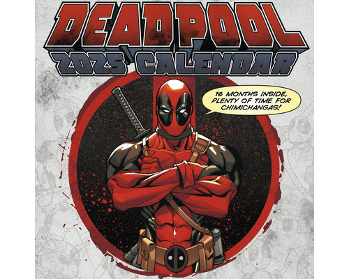 Calendrier mural Marvel Deadpool 2025 30x30 cm