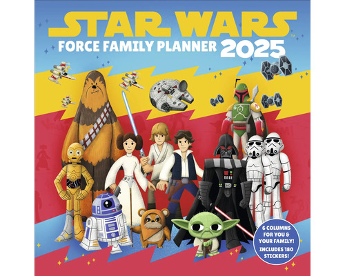 Planificateur familial Star Wars 6 colonnes 2025 30x30 cm