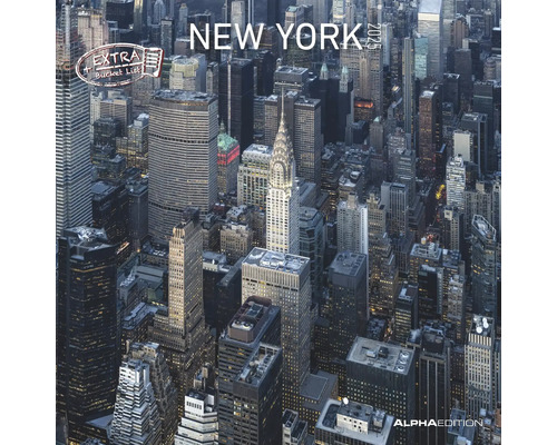 Calendrier mural New York 2025 30x30 cm