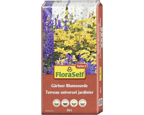 Gärtnerblumenerde FloraSelf Select, 35 L