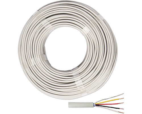 Ligne téléphonique JY(ST)Y 2x2x0,8 mm 100 m Bobine de câble téléphonique avec plusieurs fils