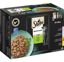Sheba Selection Katzennahrung, 12 mal 85 Gramm Packung