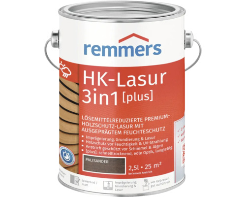 Lasure Remmers HK 3en1 [plus] palissandre 2,5 l