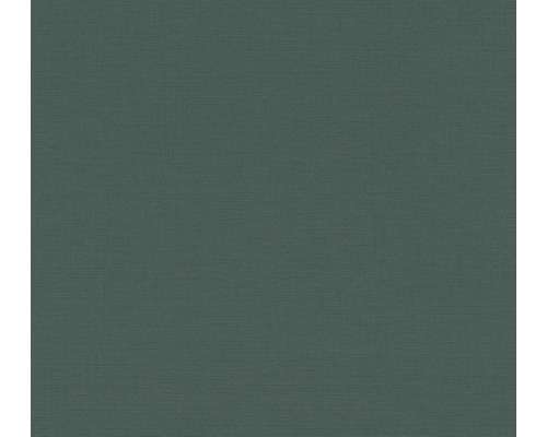 Papier peint intissé 39098-4 structure en lin uni vert mousse