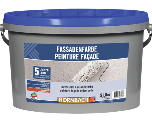 Eimer Fassadenfarbe, 5 Liter, mit Hornbach Logo