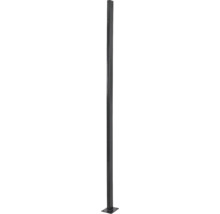 Poteau carré en métal avec platine de pied