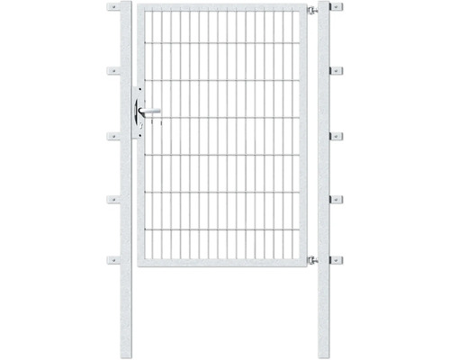 Portillon simple ALBERTS Flexo 100 x 140 cm avec poteaux 6 x 6 cm galvanisé à chaud