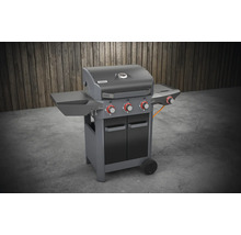 Gasgrill mit drei Brennern und Seitentischen