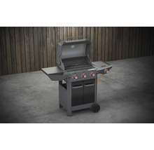 Gasgrill mit drei Brennern, Ablageflächen und Unterschrank