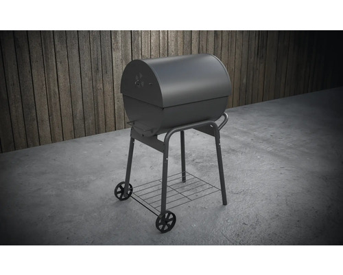 Barbecue boule avec couvercle et étagère