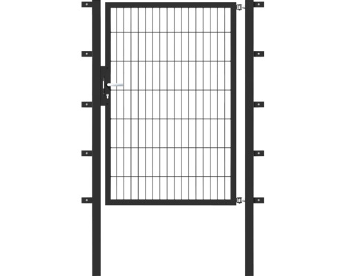 Portillon grillagé simple ALBERTS Flexo 100 x 140 cm y compris poteaux 6 x 6 cm anthracite