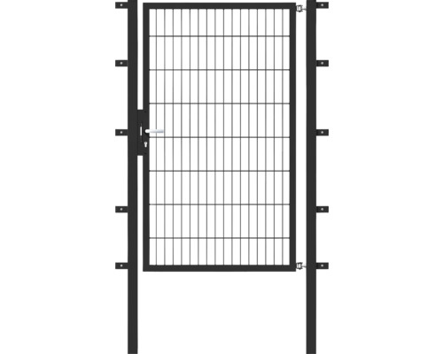 Portillon grillagé simple ALBERTS Flexo 100 x 160 cm y compris poteaux 6 x 6 cm anthracite