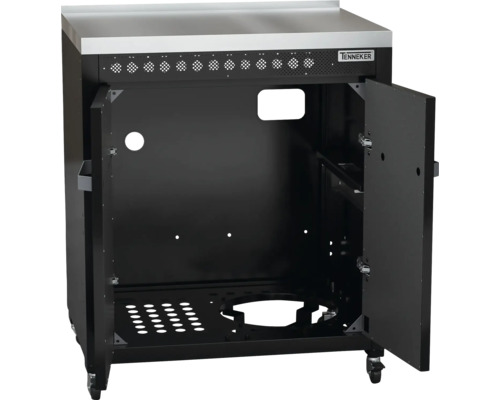 Grillunterschrank mit Tür und Rollen