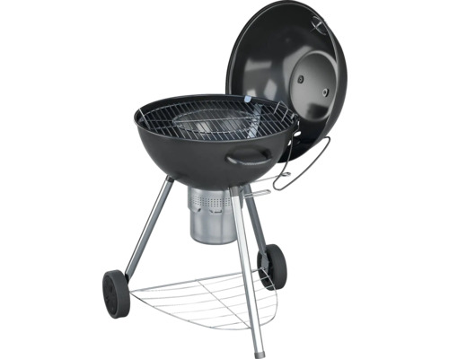 Barbecue boule avec couvercle et grille de rangement