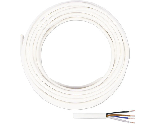 Câble de sonnette YR 4x0.8 mm², 20 m blanc
