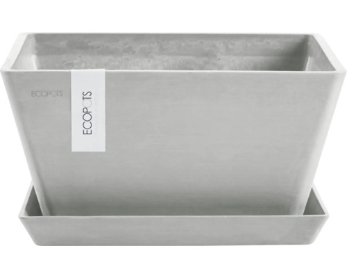 Eckiger Pflanzkübel mit Untersetzer