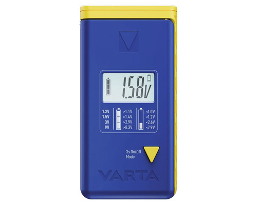 Varta Batterieprüfer zur Messung der Batteriespannung