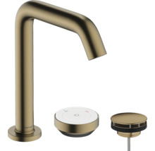 hansgrohe 2-Loch Waschtischarmatur TECTURIS S 150 CoolStart EcoSmart+ mit Schaftventil brushed bronze gebürstet 73353140