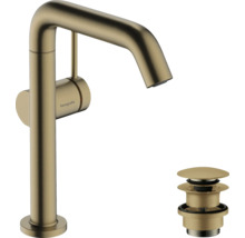 Robinet de lavabo hansgrohe TECTURIS S 210 Fine CoolStart EcoSmart+ avec bonde de vidange clic-clac brushed bronze brossé 73360140