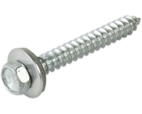 Vis en inox PRECIT sans pointe d'alésage 6,5 x 50 mm nues avec rondelle étanche E16 pack = 100 pces