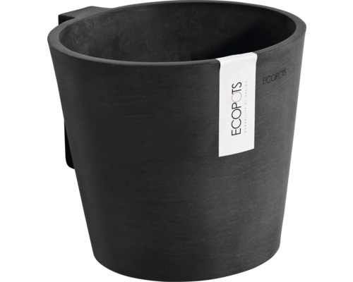 Blumentopf Ecopots Amsterdam Kunststoff Ø 17,3 cm 19,5 x 21,8 x 17,5 cm dunkelgrau