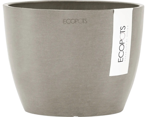 Pot de fleurs Ecopots Stockholm plastique Ø 15 cm 16,2 x 16,2 x 12 cm brun