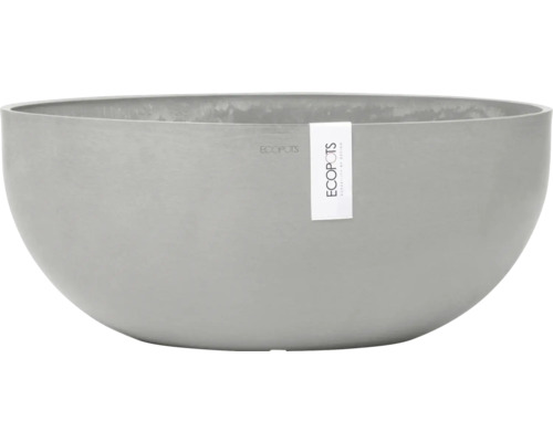 Blumentopf Ecopots Sofia Kunststoff Ø 39,3 cm 40,8 x 23,7 x 17,5 cm grau