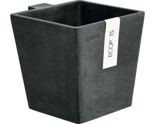 Pot de fleurs Ecopots Manhattan plastique Ø 13,3 cm 15 x 17,2 x 15 cm gris