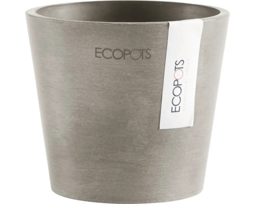 Pot de fleurs Ecopots plastique Ø 9,5 cm 10,5 x 10,5 x 9,2 cm brun