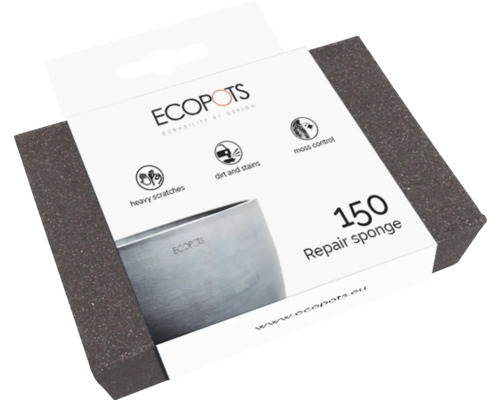 ECOPOTS Reparaturschwamm zur Entfernung von starken Kratzern, Schmutz und Flecken sowie zur Moosbekämpfung