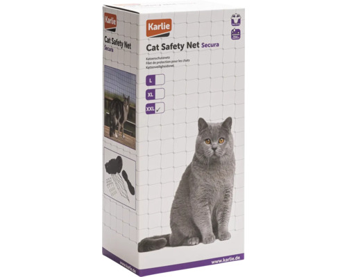 Karlie Filet de sécurité pour chat Secura emballage avec image de chat
