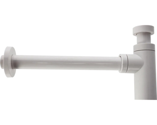 veporit. Tassensiphon für Waschtisch 1 1/4 Zoll x 32 mm Kunststoff weiß glänzend Siphon für Waschbecken
