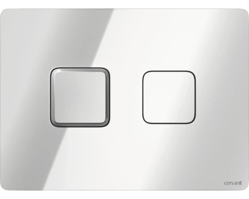 Plaque de commande Cersanit ACCENTO plaque chrome brillant / touche chrome brillant S97-057