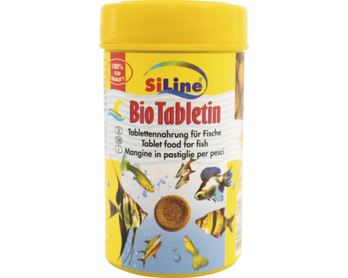 Pastilles de nourriture SiLine Biotabletin 100 ml nourriture pour poissons d'aquarium