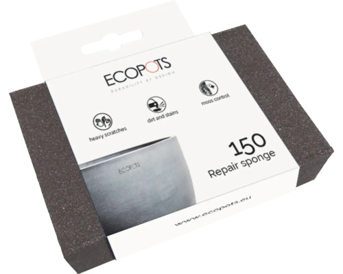 ECOPOTS Reparaturschwamm 150 zur Entfernung von Kratzern, Schmutz, Flecken und Moos
