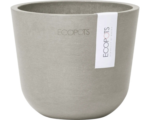 Pot de fleurs Ecopots Oslo plastique Ø 10,1 cm 11,4 x 11,4 x 9,5 cm brun