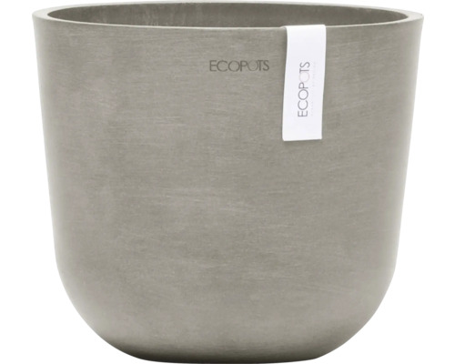 Pot de fleurs Ecopots Oslo plastique Ø 17,3 cm 19 x 19 x 16,5 cm brun